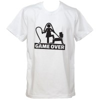 Тениска за моминско или ергенско парти "Game Over"